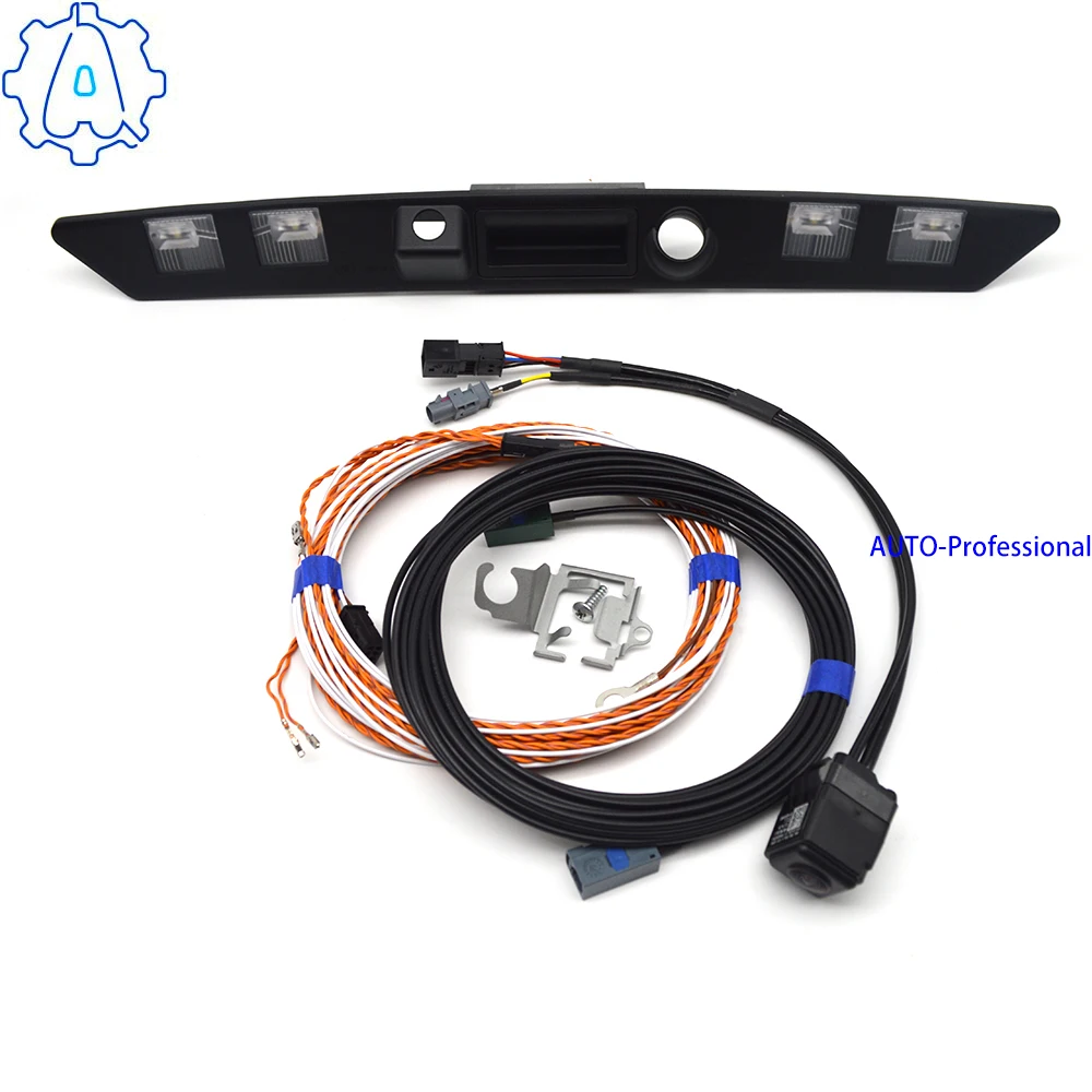 

For Audi A5 S5 Cabriolet Rear View Camera with Highline Guidance Line Wiring harness 8W7 827 574 A 8W7 980 553