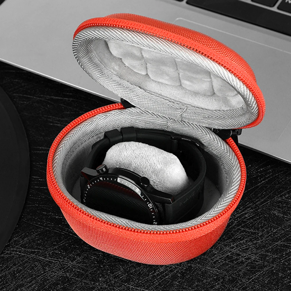 Hard Carrying Case EVA Hard Shell Travel Storage Bag Portable Protective Bag for Apple Watch Series 7 6 5 for Huawei Watch Fit 2