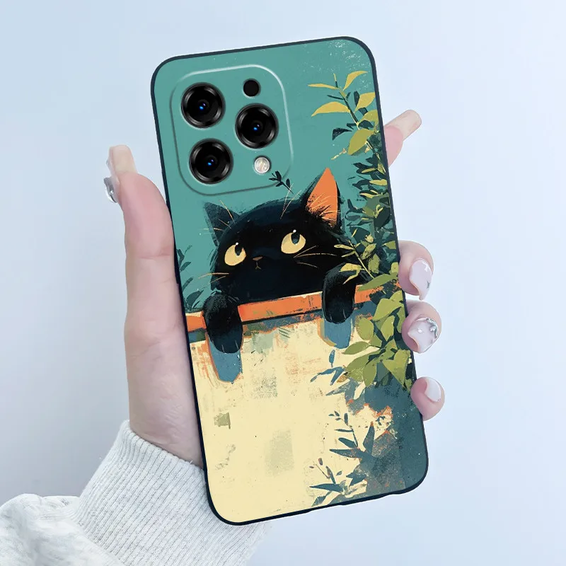 Adorable Cartoon Soft Silicone Protective Phone Case Cover