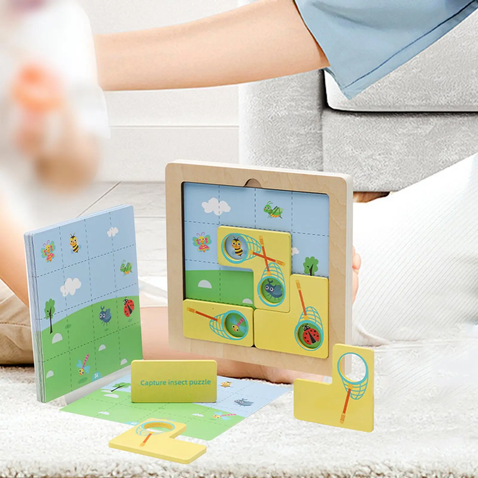 

Cartoon Wooden Puzzle Birthday Gifts Learning Toy Montessori Toys for Baby Preschool Toddlers Girls Boys 3 4 5 6 Years Old