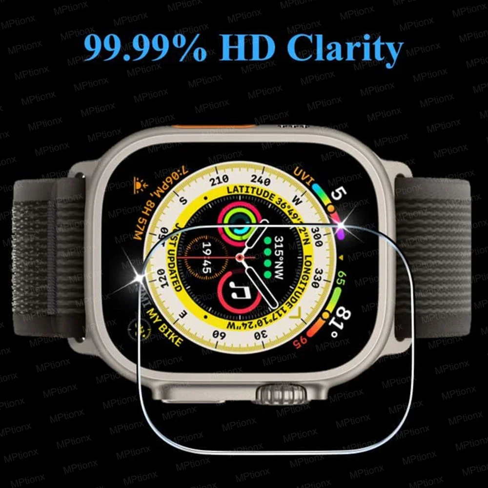 Ultra-Strong Tempered Glass Screen Protector for Smartwatches - Anti-Scratch Shield