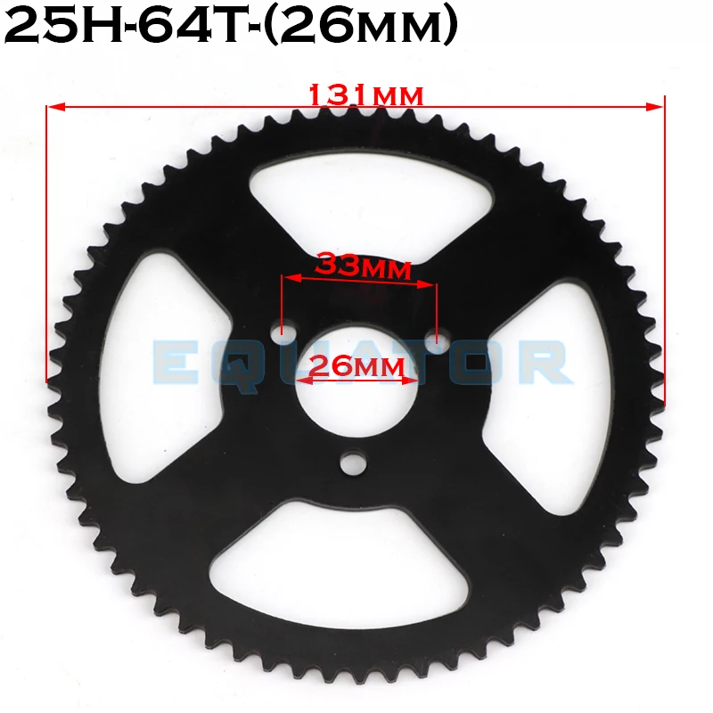 High-Performance 26mm 2 Stroke Mini ATV Rear Chain Sprocket