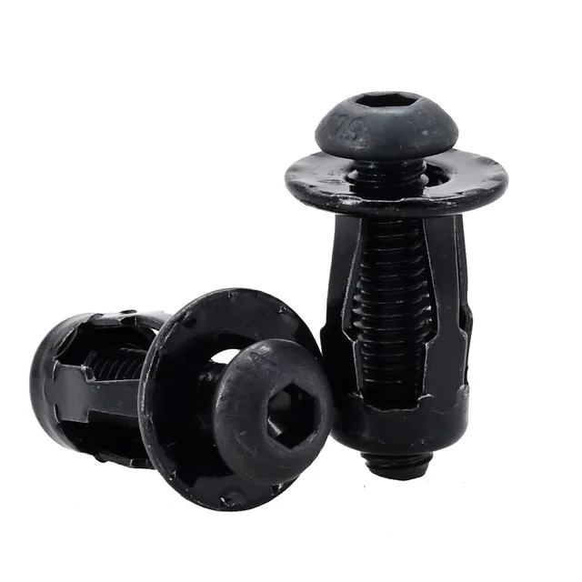 40/60Pcs Petal Shape Metal Rivet Nut Expansion Screw Bolt Jack Nuts M4