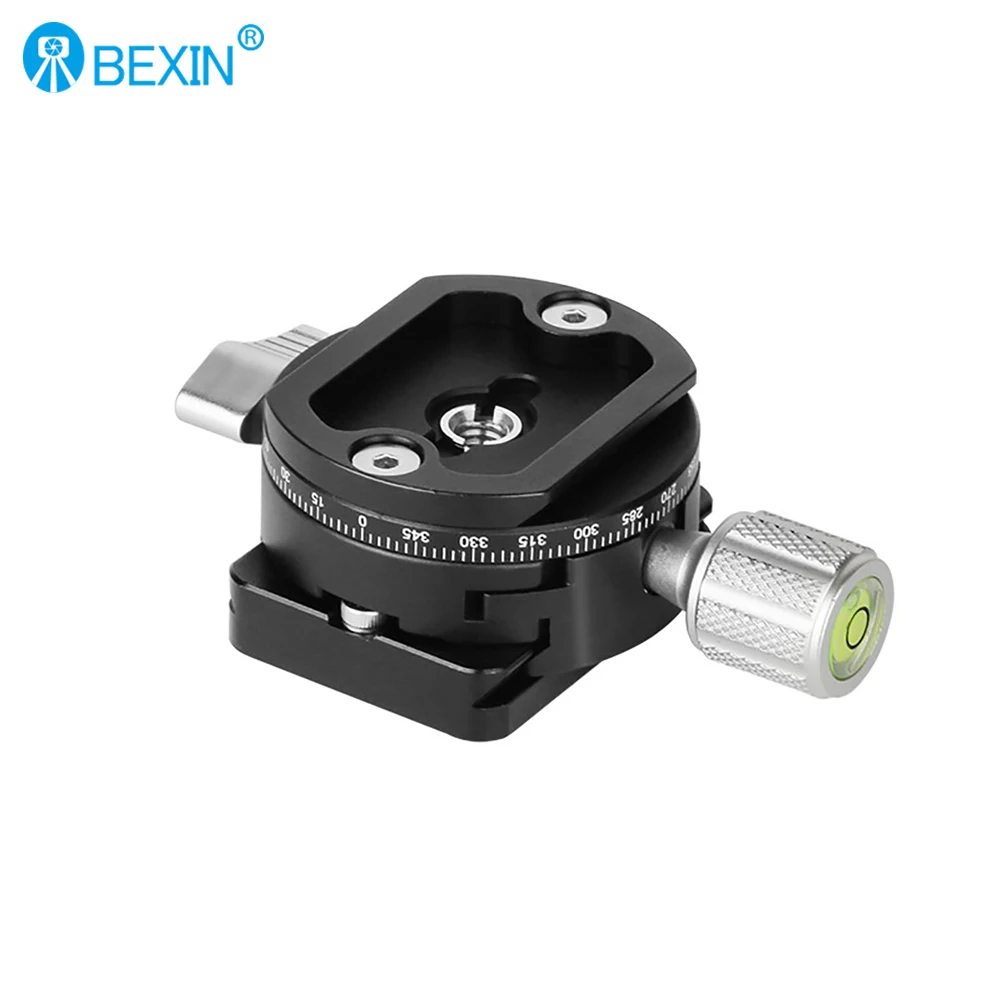 Camera Clamp Camera Tripod Plate Camera Tripod Adapter Camera Mount Plate Tripod Adapter Mount BEXIN QJ-07 360&deg; Rotate Panoramic Shooting Camera Clamp Quick Release Clamp Arca Swiss Tripod Plate Adapter