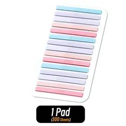 Vibrant Transparent Fluorescent Index Tabs - Adhesive Color Stickers & Page Bookmarks for School & Office Supplies (1 Pad)