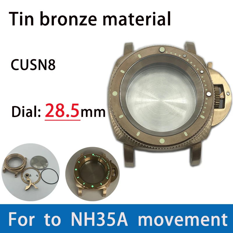 Seiko Modified Case Tin Bronze Material Fat Sea Bronze Watch Case With