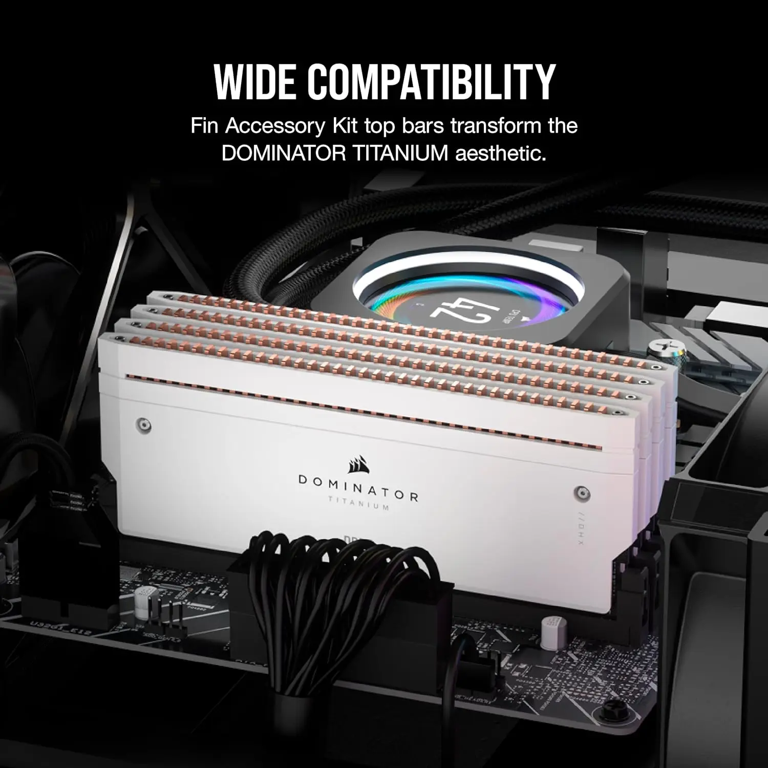CORSAIR Dominator Titanium RGB DDR5 RAM 2X Fin Accessory Kit