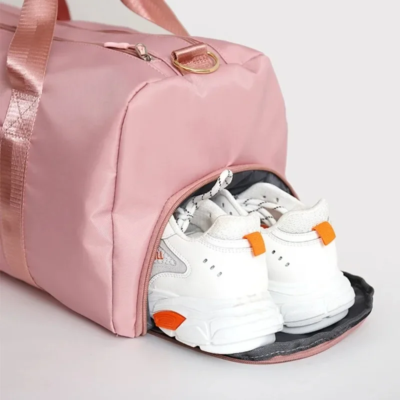 Training Yoga Sports Bags Fitness Gym Bags Wet Dry Separate Luggage Bag with Independent Shoe Compartment Travel Duffel Handbag 2