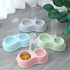 Hot cat bowl Dog bowl automatic drinking and feeding one double bowl cat food bowl drinking bowl pet supplies 5
