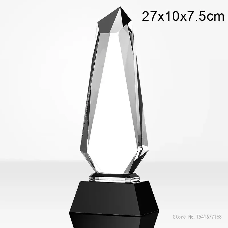 Customized Crystal Trophy, Color Printing as a Prize, Sports Movie Award, Delivery on a Commemorative, Home Decoration, 1Pc