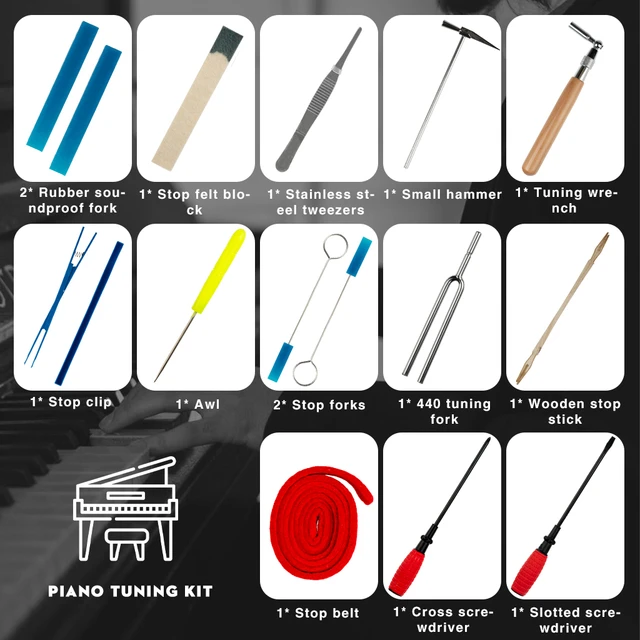 Acheter Kit de réglage de Piano, ensemble d'outils de réglage