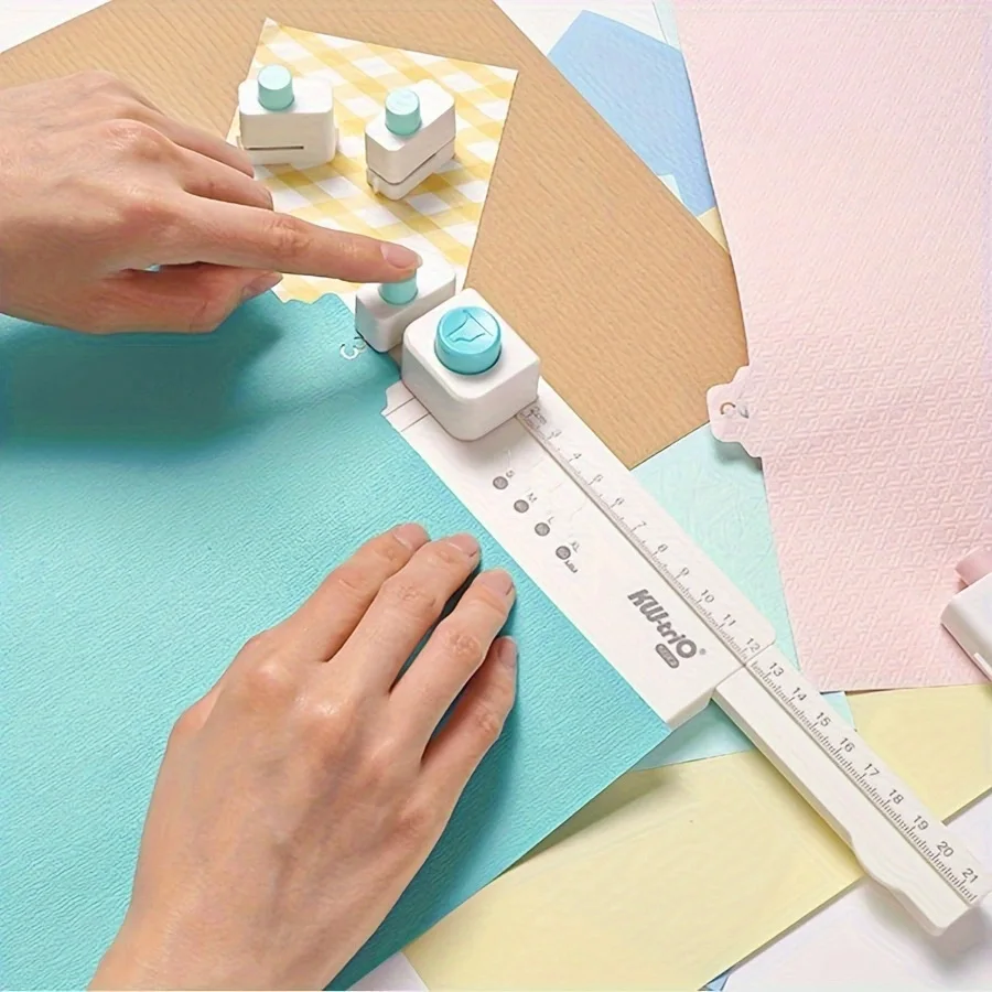 1pc divider line round corner DIY production board, multi-function divider page,DIY bookmark index tag punch - office - 6