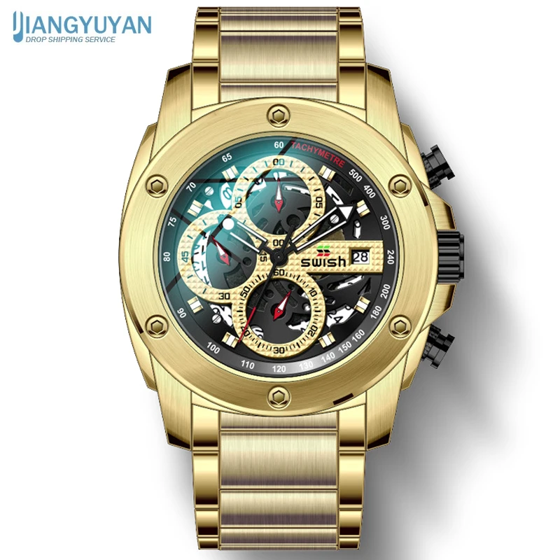 

Relogio Masculino Gold Men Watches Luxury Famous Top Brand Men's Fashion Casual Dress Watch Military Quartz Wristwatches Saat