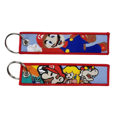 One Piece Anime Key Chains with Cute Jet Manga Embroidery Fashion Key Tag for Jewelry Accessory Key Ring Holder Gift Anime Fans - Image 11