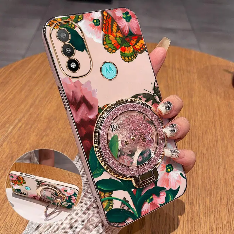 Colorful Butterfly Plating Phone Case Cover