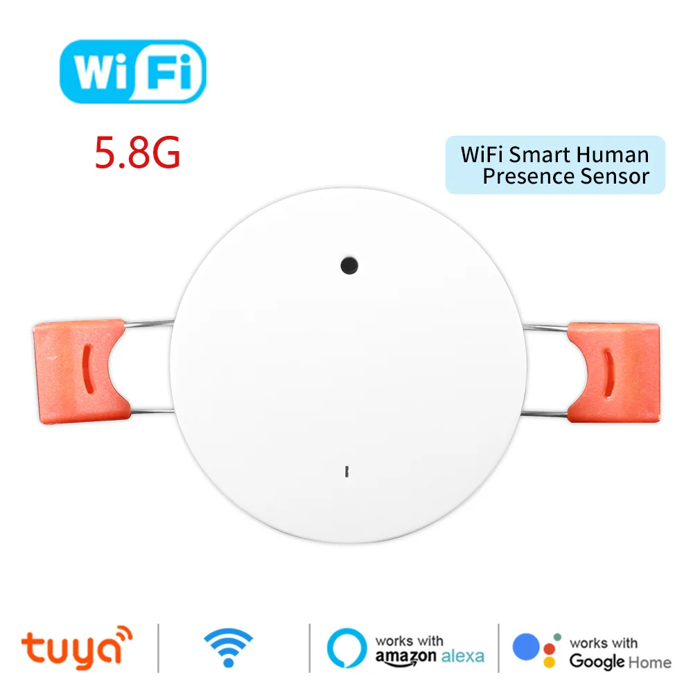 Smart Life Tuya Zigbee Human Presence Detector 5.8G Smart Human Body PIR Sensor Radar Detector Microwave Motion Sensors 110/220V