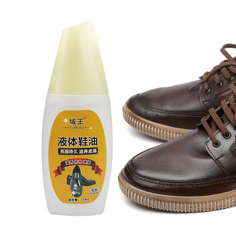 

Shoe Shine Polish 75ml Leather Shoe Polish Oil For Long Lasting Shine Leather Boots Shoes And Bags Shine Oil For Meeting Holiday