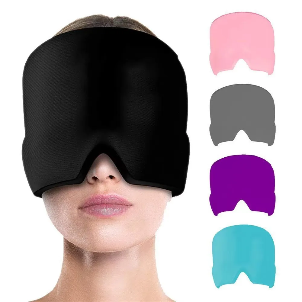 Head Ice Cap Gel Cold Hot Head Ice Cap Head Wrap Face Mask Massage Sleep Eye Mask Health Care Tool