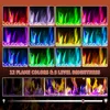 42" Electric Fireplaces with Mantel, Fireplace with Fireplace Insert, Remote Control, Fireplace with12 Colors Adjustable Flame 2