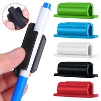 Anti Lost Self-adhesive Pencil Holder Soft Silicone Elastic Marker Pen Clips For Notebook Journals Whiteboards Fixed Stand 1