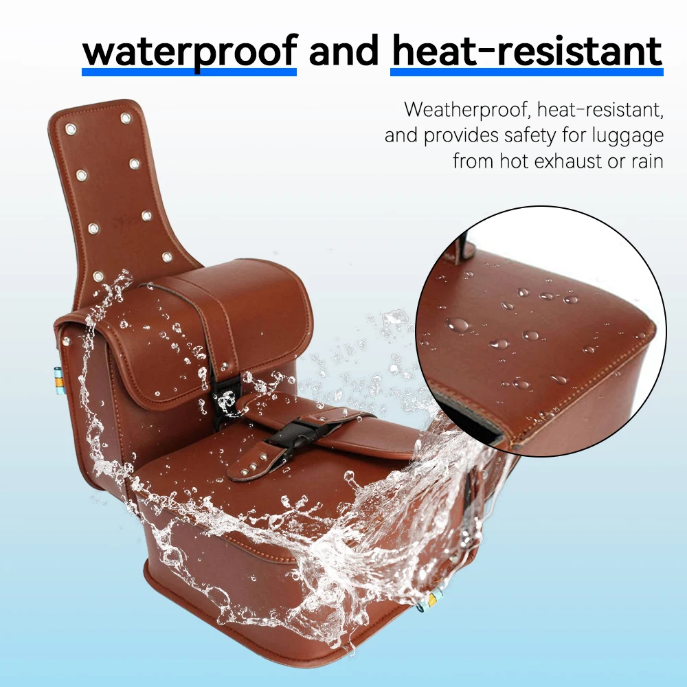 

2Pcs Motorcycle Side Bag Motorcycle Saddle Bags Waterproof With Drink Holder Tool Storage Bag Universal For Honda/Yamaha/Suzuki