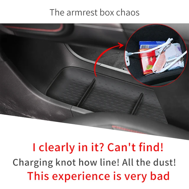 Mittelarmlehne Aufbewahrungsbox Für Smart 1 & 3 - Organizer Für Auto Mittelkonsole