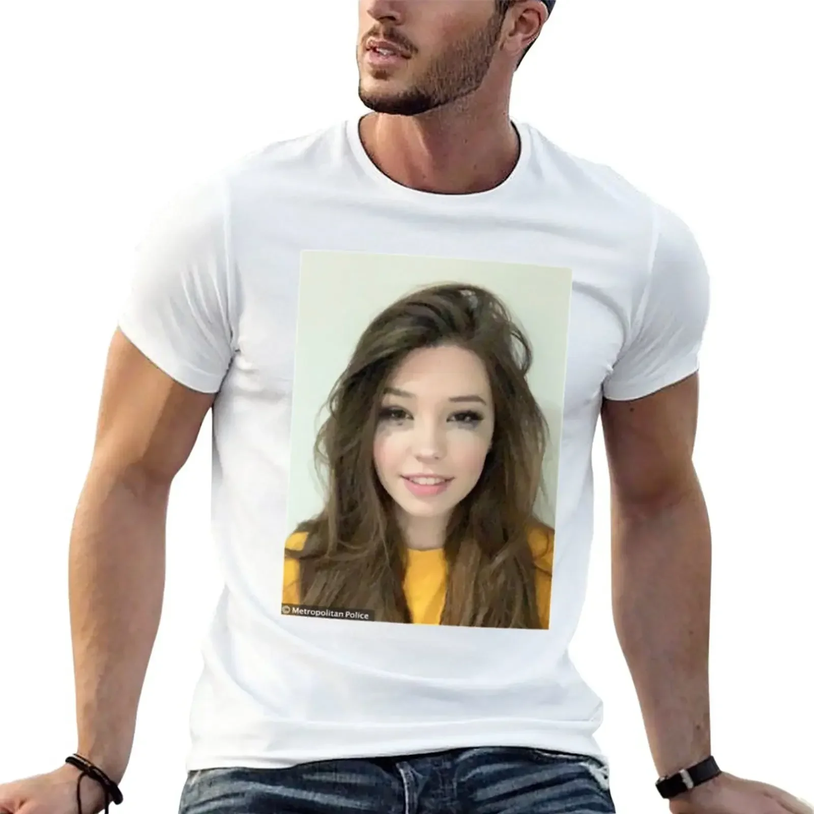 Belle.Delphine Mugshot Belle.Delphine Mugshot - T-Shirt quick drying Short sleeve tee blacks mens t shirts casual stylish