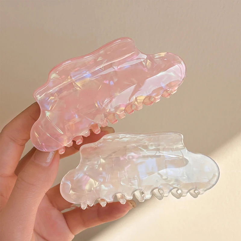 Mermaid Acetate Hair Claw Clip Fashion Cloud Shape Hair  Clip Women Back Head Dress Shark Clip Hair Pin Clip Hair Headdress