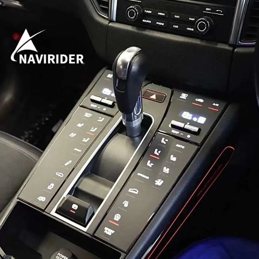 Center Console Gear Shift Panel Interior Decorative Accessories For Porsche Maca