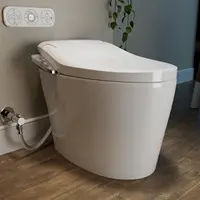 Smart Toilet with Fully Functions,Microwave and Infrared Dual Touch-Free mode for Lid Opening and Closing 1