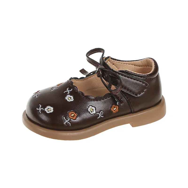 Mary jane shoes girls shoes vintage floral low heel
