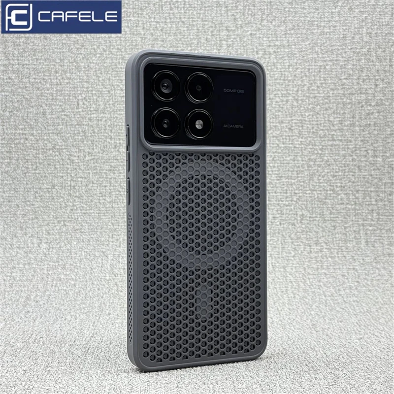 Magnetic Cooling Honeycomb Mesh Shockproof Bumper Case