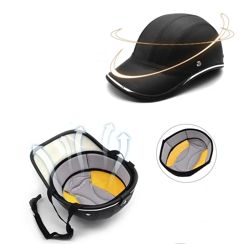 Motorcycle Helmet Electric Vehicle Harley Half Helmet Summer Baseball Cap Men and Women Lightweight Safety