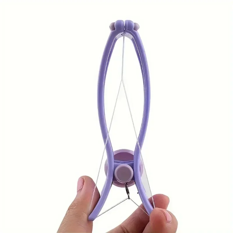Mini Facial Hair Remover - Spring Threading Epilator for Easy Cheek and Eyebrow Defeathering, Makeup Beauty Tool