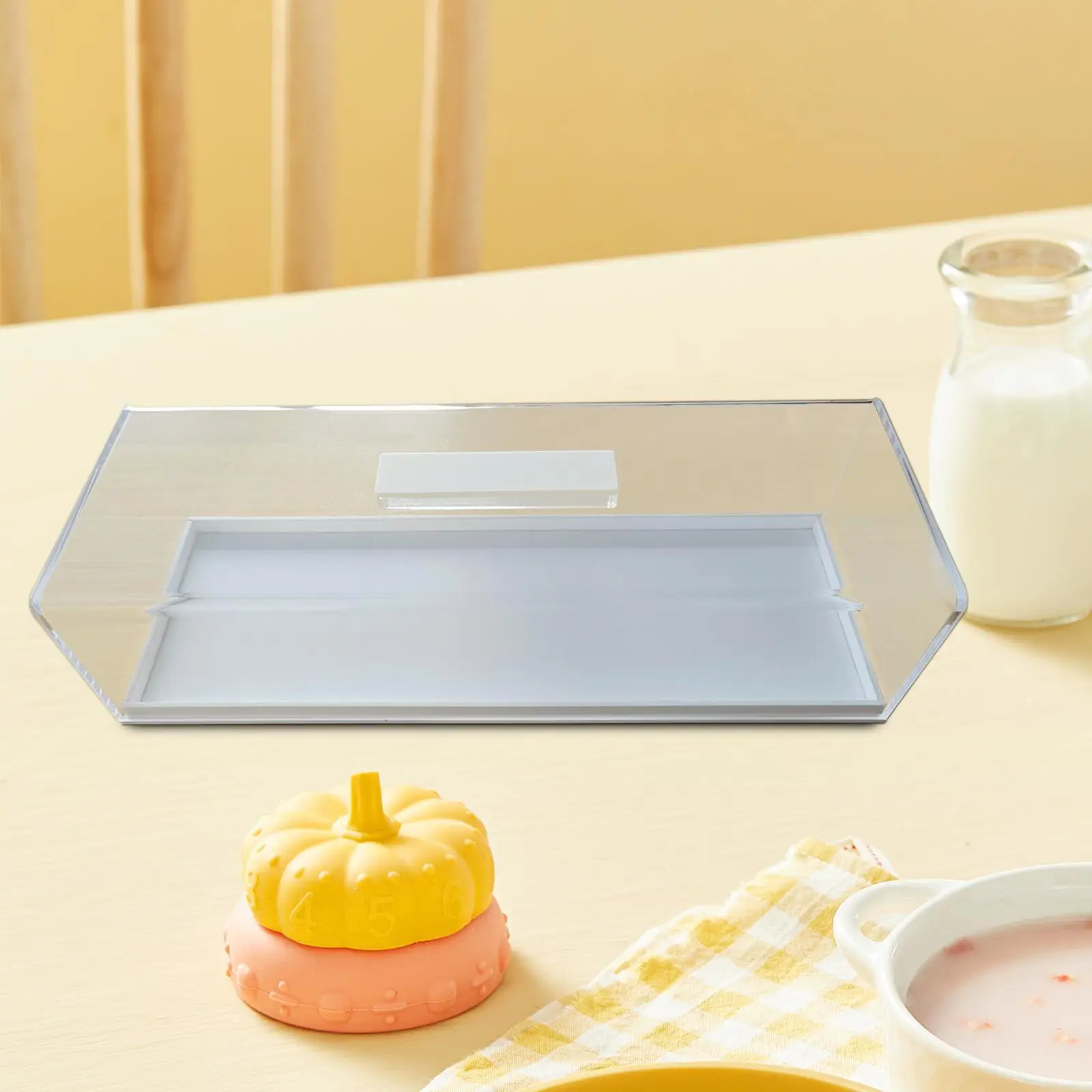 Acrylic Bread Box Display Box Rectangular Bread Storage Container Bakery Pastry