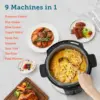 Electric Pressure Cooker 6 qt, 9-in-1 Instant Multi Cooker with Safer Venting Design, Rice Cooker, Slow Cooker, Sous Vide 3