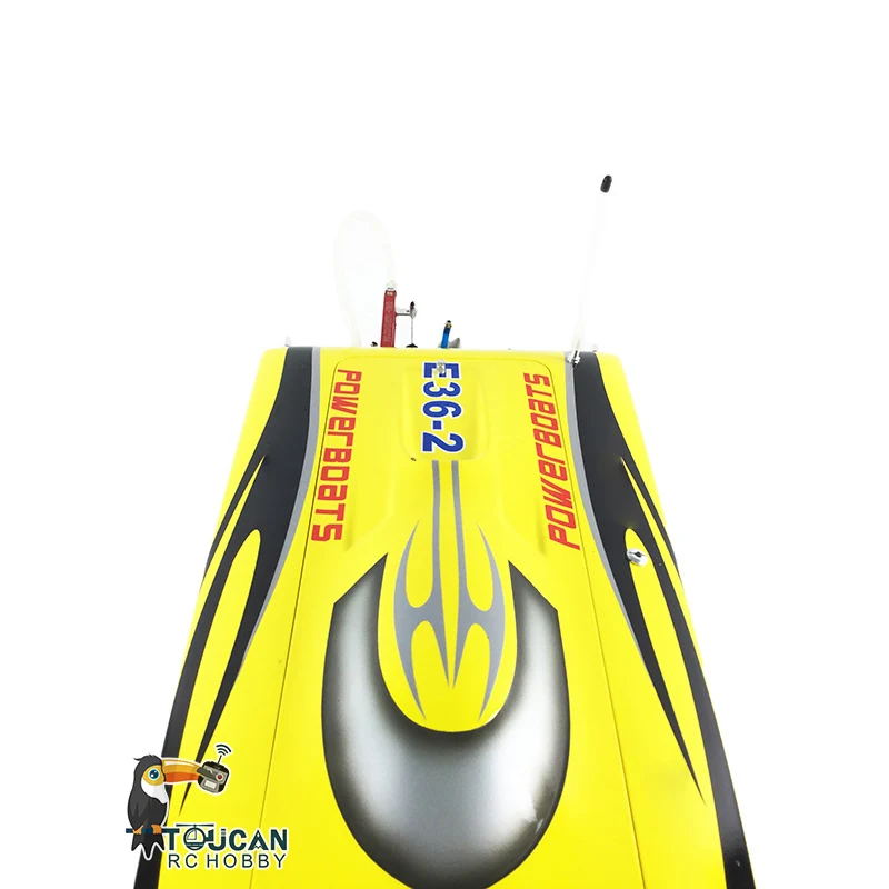 E36 High Speed Prepainted Yellow Electric Racing KIT RC Boat Hull Only for Advanced Player Toucan for Adult Water Game TH02650 6