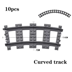 City Trains Flexible Tracks Set - Creative DIY Building Block Toy (Curved Track 10pcs)