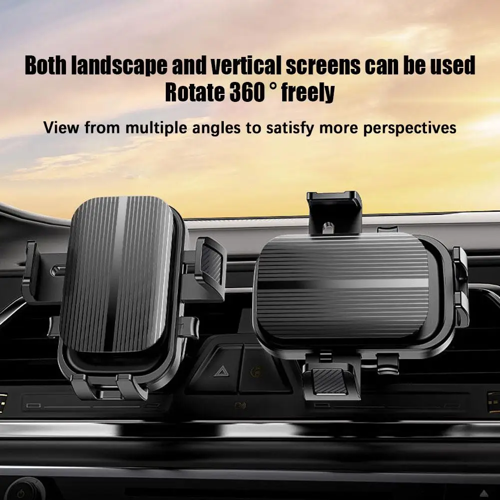 

Гравитационный Автомобильный держатель для телефона с крючком на вентиляционное отверстие, подставка для мобильного телефона в автомобиле, поддержка Gps для R4m8