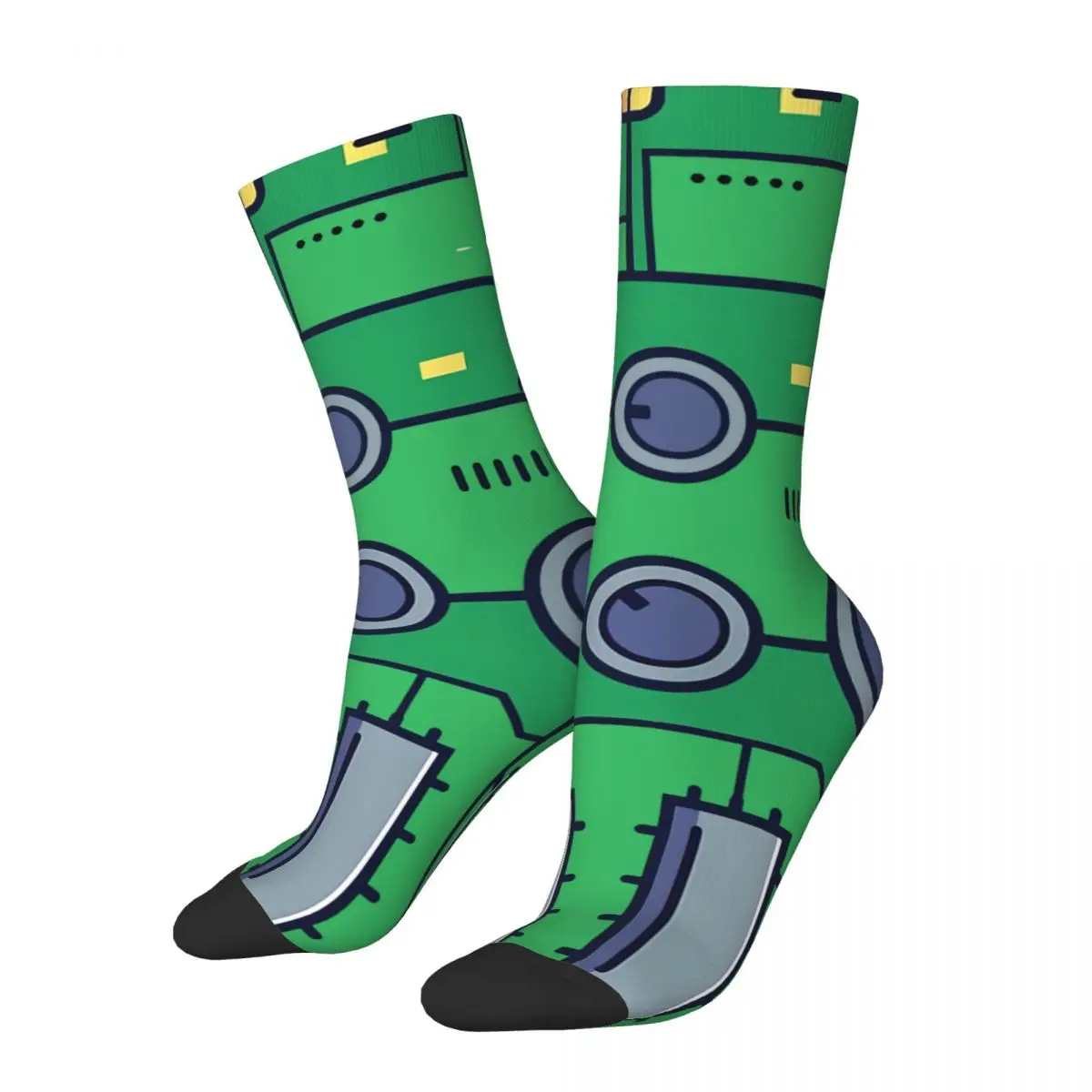 

Circuit Diagram Cartoon Happy Men's Socks Retro Coding Geek Developer CPU Harajuku Novelty Crew Sock Gift Pattern Printed