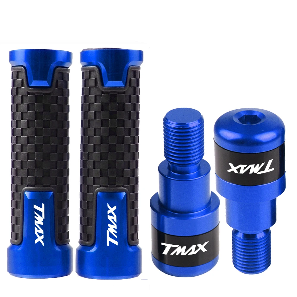 TMAX LOGO Motorcycle CNC Accessories Handlebar Handle Grips cap For YAMAHA TMAX 500 2008 2009 2010 2011 2012 2013 2014 2015 2016