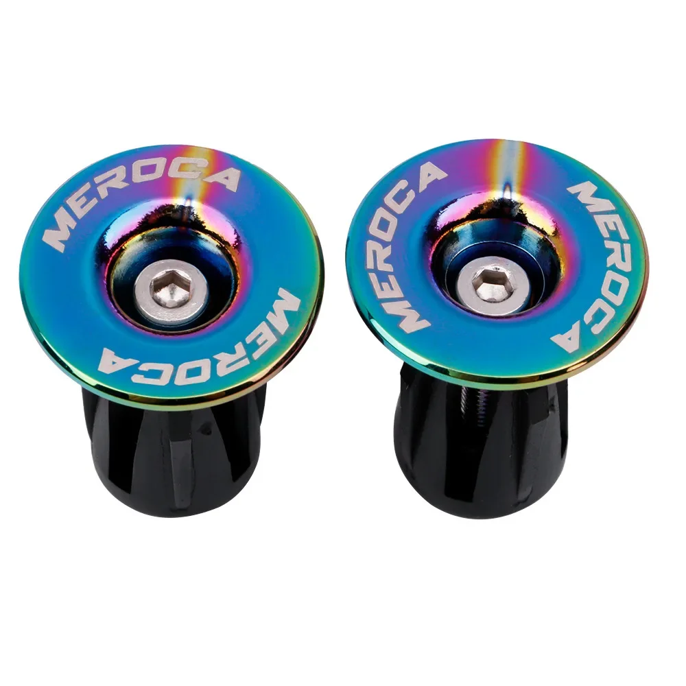 

MEROCA Aluminum Alloy MTB Bike Bar End Plug For 22-24mm Iamok Handlebar Cap A Pair