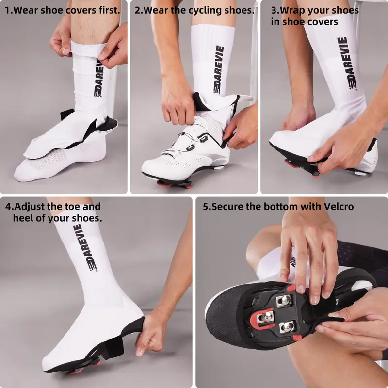 DAREVIE AERO Cycling Shoes Cover Anti-Slip Waterproof Aero Overshoes Cycling Windproof Aero Bike Shoes Cover Bicycle Accessories - Image 6