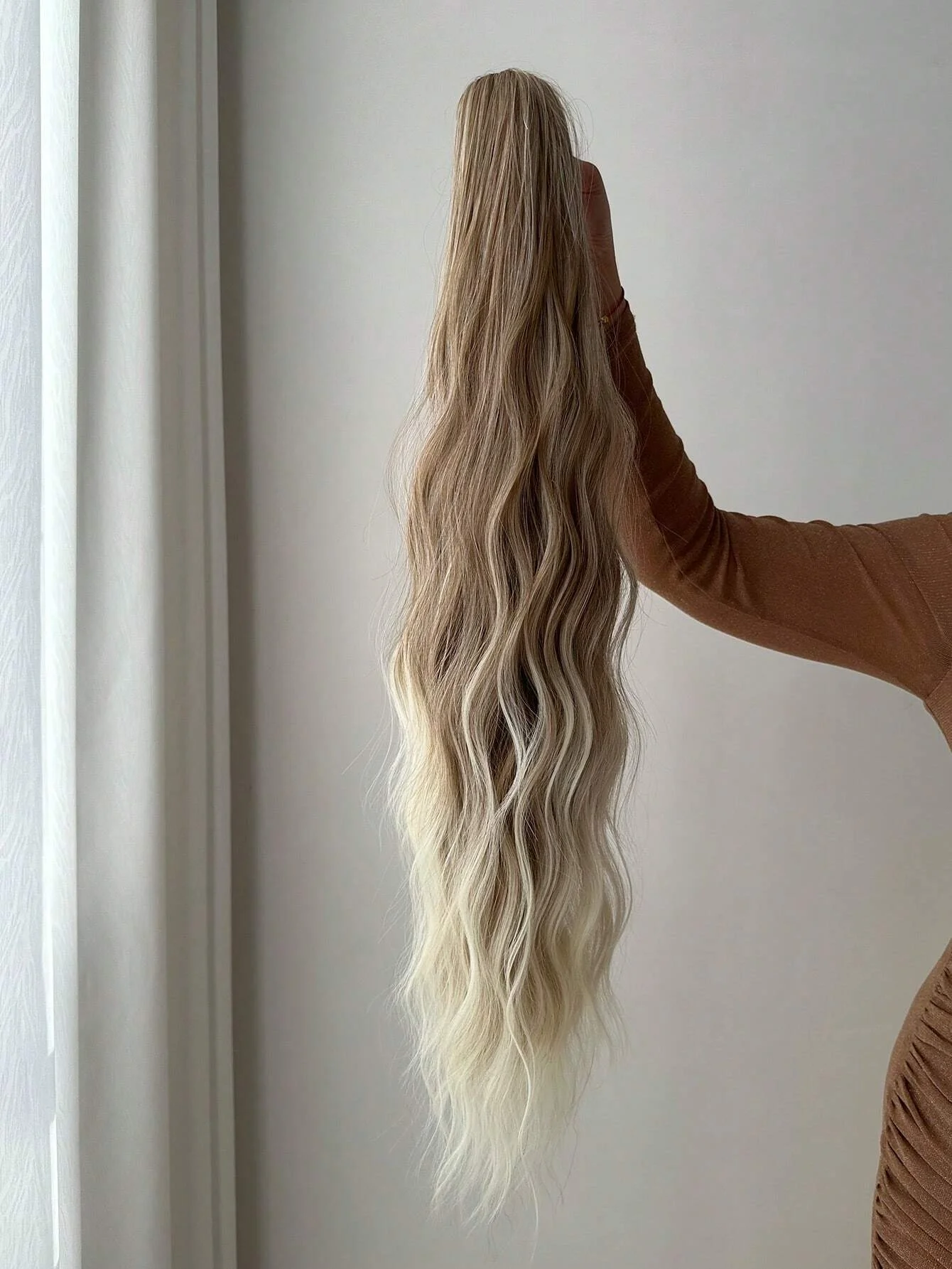 Claw Ponytail Extensions Hair 26 Inch Long Water Wave Heat Resistant Fiber Synthetic Hairpiece for Women Girls Party Daily clip in ponytail hair extension synthetic ponytail synthetic hair accessories clip in ponytail extensions