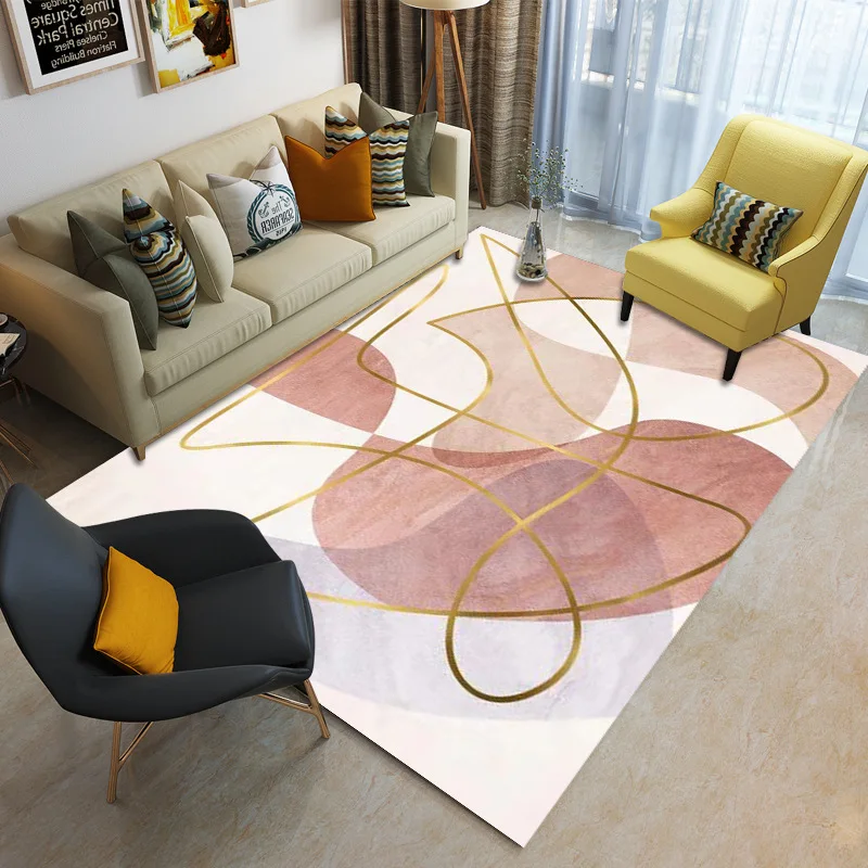 

Modern Nordic Abstract Living Room Coffee Table Carpet Fashion Ins Style Simple Home Bedroom Room Decoration Bedside Carpet