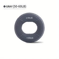 Silicone Resistance Hand Grip & Finger Exerciser (Gray)