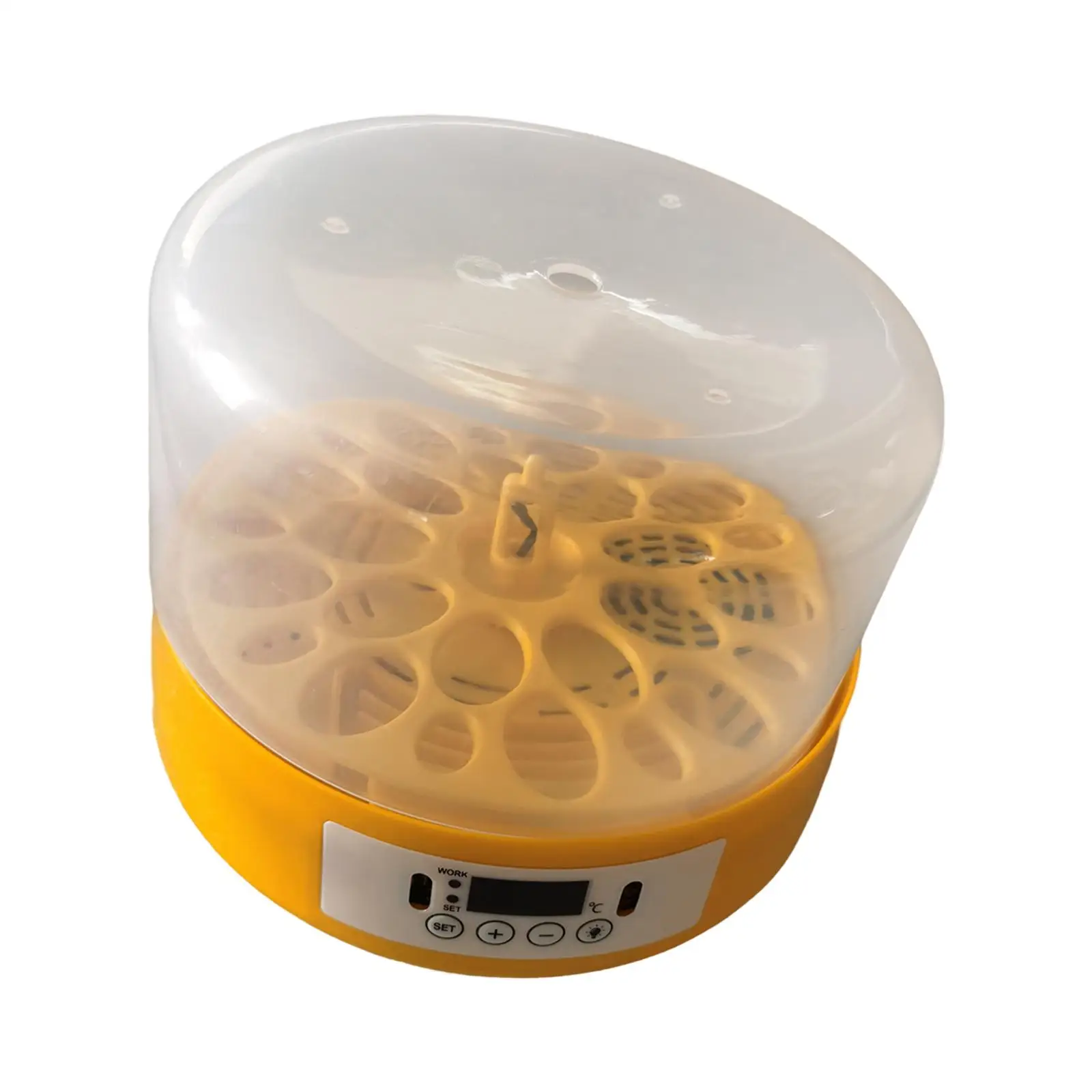 Egg Incubator Egg Turner Tray Egg Hatcher Machine Digital Poultry 18 Eggs Hatching for Duck Quail Chicken Birds Goose