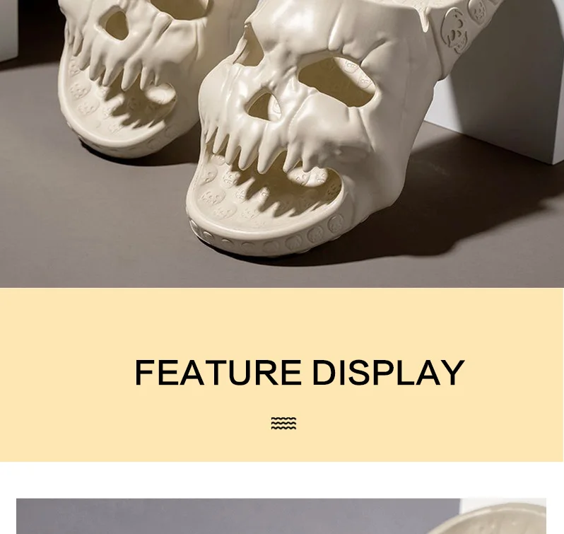 Skull Design Men Slides - true deals club