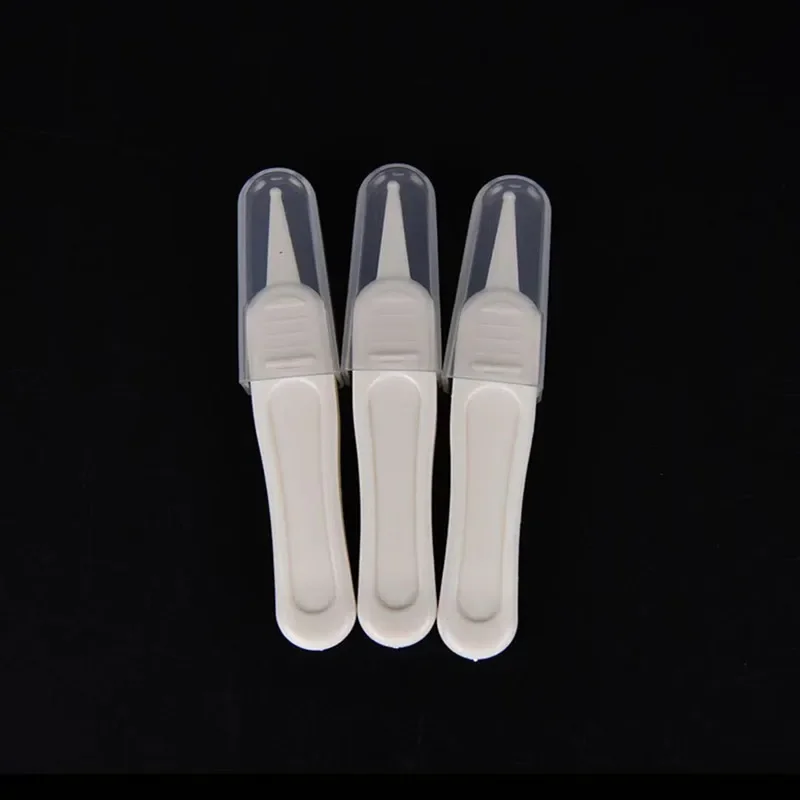 10pc/Lot Baby Ear Nose Navel Plastic Clean Tweezer Infant Pincet Safety Forceps