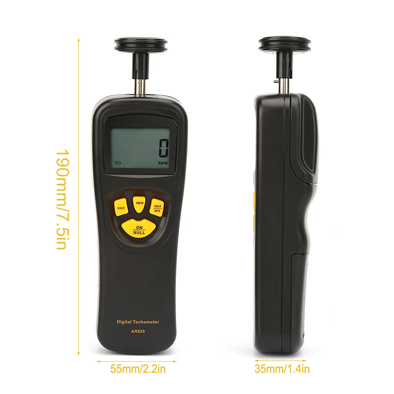 SMART SENSOR 0.5~19999 RPM Contact Digital Tachometer Rotation Meter with LCD Backlight Display tachometer gauge engine tachometer tachometer meter